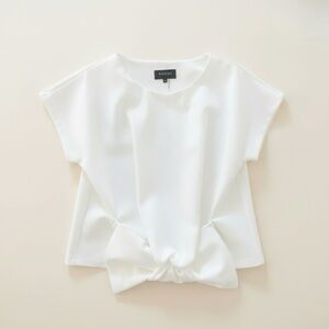 Gracia White Short Sleeve Blouse